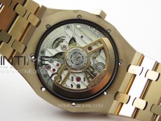 Royal Oak 41mm 15500 RG ZF 1:1 Best Edition White Textured Dial on RG Bracelet A4302 V2
