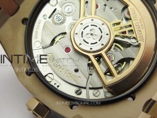 Royal Oak 41mm 15500 RG ZF 1:1 Best Edition White Textured Dial on RG Bracelet A4302 V2