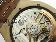 Royal Oak 41mm 15500 RG ZF 1:1 Best Edition White Textured Dial on RG Bracelet A4302 V2