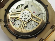Royal Oak 41mm 15500 RG ZF 1:1 Best Edition White Textured Dial on RG Bracelet A4302 V2