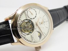 Master Tourbillion RG White Dial on Brown Leather Strap