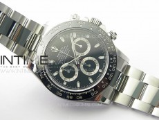 Daytona 116500 Clean 1:1 Best Edition 904L SS Case and Bracelet Black Dial SA4130