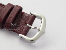 Tank Louis Ladies 22mm SS 8848F 1:1 Best Edition White Dial on Dark Red Leather Strap Ronda Quartz
