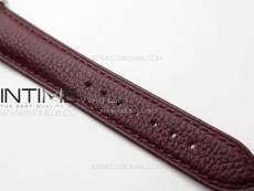 Tank Louis Ladies 22mm SS 8848F 1:1 Best Edition White Dial on Dark Red Leather Strap Ronda Quartz