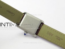 Tank Louis Ladies 22mm SS 8848F 1:1 Best Edition White Dial on Dark Red Leather Strap Ronda Quartz