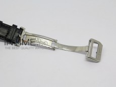Portuguese 40mm Chrono SS White Dial Sliver Number on Leather Strap A7750