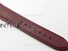 Tank Louis Ladies 25mm SS/Crystal 8848F 1:1 Best Edition White Dial on Dark Red Leather Strap Ronda Quartz