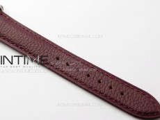 Tank Louis Ladies 22mm SS/Crystal 8848F 1:1 Best Edition White Dial on Dark Red Leather Strap Ronda Quartz