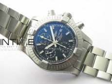 Avenger Chrono SS Yellow Second hand B50 Black Dial on SS Bracelet A7750