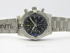 Avenger Chrono SS Yellow Second hand B50 Black Dial on SS Bracelet A7750