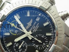 Avenger Chrono SS Yellow Second hand B50 Black Dial on SS Bracelet A7750