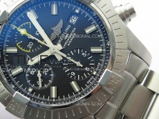 Avenger Chrono SS Yellow Second hand B50 Black Dial on SS Bracelet A7750