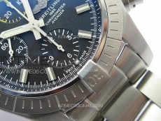 Avenger Chrono SS Yellow Second hand B50 Black Dial on SS Bracelet A7750
