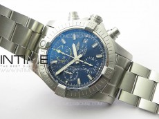 Avenger Chrono SS Yellow Second hand B50 Blue Dial on SS Bracelet A7750