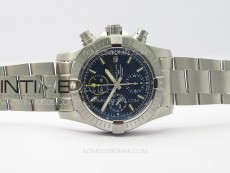 Avenger Chrono SS Yellow Second hand B50 Blue Dial on SS Bracelet A7750