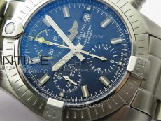 Avenger Chrono SS Yellow Second hand B50 Blue Dial on SS Bracelet A7750
