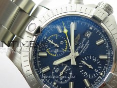 Avenger Chrono SS Yellow Second hand B50 Blue Dial on SS Bracelet A7750