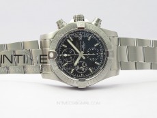 Avenger Chrono SS White Second hand B50 Black Dial on SS Bracelet A7750