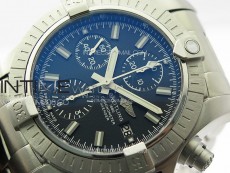 Avenger Chrono SS White Second hand B50 Black Dial on SS Bracelet A7750