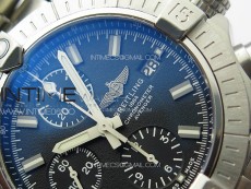 Avenger Chrono SS White Second hand B50 Black Dial on SS Bracelet A7750