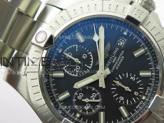 Avenger Chrono SS White Second hand B50 Black Dial on SS Bracelet A7750