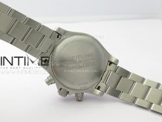 Avenger Chrono SS White Second hand B50 Black Dial on SS Bracelet A7750