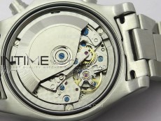 Avenger Chrono SS White Second hand B50 Black Dial on SS Bracelet A7750