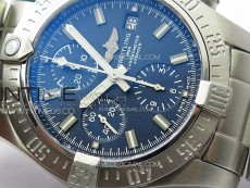 Avenger Chrono SS White Second hand B50 Blue Dial on SS Bracelet A7750