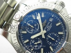 Avenger Chrono SS White Second hand B50 Blue Dial on SS Bracelet A7750