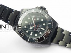Sea-Dweller 116660 Blacken DLC Black Inner BP Best Edition Black Dial on SS Bracelet A2824