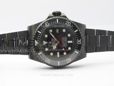 Sea-Dweller 116660 Blacken DLC Black Inner BP Best Edition Black Dial on SS Bracelet A2824