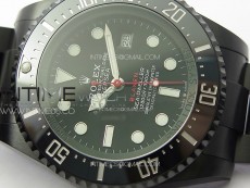 Sea-Dweller 116660 Blacken DLC Black Inner BP Best Edition Black Dial on SS Bracelet A2824
