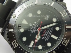 Sea-Dweller 116660 Blacken DLC Black Inner BP Best Edition Black Dial on SS Bracelet A2824