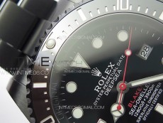 Sea-Dweller 116660 Blacken DLC Black Inner BP Best Edition Black Dial on SS Bracelet A2824