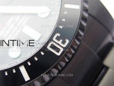 Sea-Dweller 116660 Blacken DLC Black Inner BP Best Edition Black Dial on SS Bracelet A2824