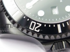 Sea-Dweller 116660 Blacken DLC Black Inner BP Best Edition Black Dial on SS Bracelet A2824