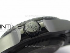 Sea-Dweller 116660 Blacken DLC Green Inner BP Best Edition Black Dial on SS Bracelet A2824