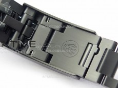 Sea-Dweller 116660 Blacken DLC Green Inner BP Best Edition Black Dial on SS Bracelet A2824