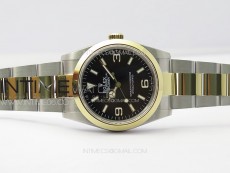 Explorer 124273 36mm 904L Steel JDF 1:1 Best Edition Black Dial on SS/YG Bracelet VR3230