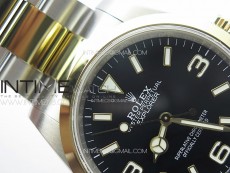 Explorer 124273 36mm 904L Steel JDF 1:1 Best Edition Black Dial on SS/YG Bracelet VR3230