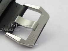 BR03-93 GMT SS B50 Black Dial on Black Leather Strap MIYOTA 9015 V2 (Free Leather Strap)