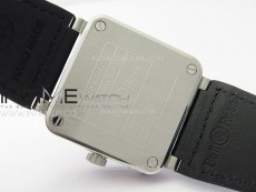 BR03-93 GMT SS B50 Black Dial on Black Leather Strap MIYOTA 9015 V2 (Free Leather Strap)