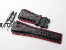 BR03-93 GMT SS B50 Black Dial on Black Leather Strap MIYOTA 9015 V2 (Free Leather Strap)