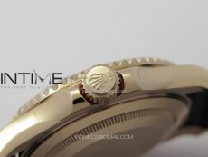 Yacht-Master 126655 3EF 1:1 Best Edition 3D Black Ceramic Bezel on Black Rubber Strap VR3235