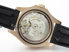 Yacht-Master 126655 3EF 1:1 Best Edition 3D Black Ceramic Bezel on Black Rubber Strap VR3235