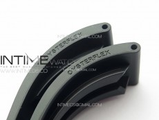 Yacht-Master 126655 3EF 1:1 Best Edition 3D Black Ceramic Bezel on Black Rubber Strap VR3235