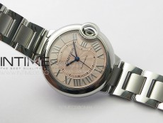 Ballon Bleu 33mm SS K3F 1:1 Best Edition Pink Textured Dial on SS Bracelet A076