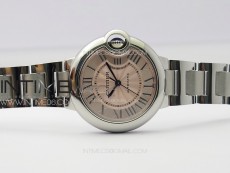 Ballon Bleu 33mm SS K3F 1:1 Best Edition Pink Textured Dial on SS Bracelet A076