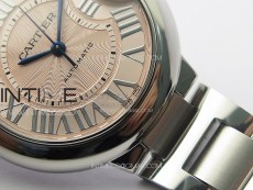 Ballon Bleu 33mm SS K3F 1:1 Best Edition Pink Textured Dial on SS Bracelet A076