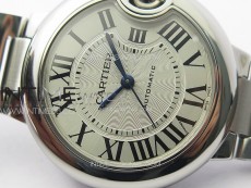Ballon Bleu 33mm SS K3F 1:1 Best Edition White Textured Dial on SS Bracelet A076